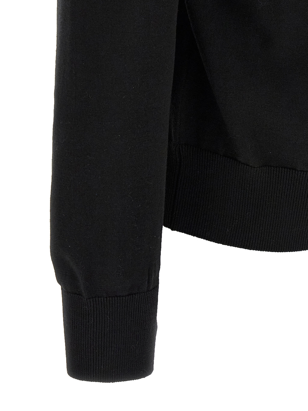 Black Virgin Wool Cardigan