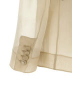 Beige Silk Blazer