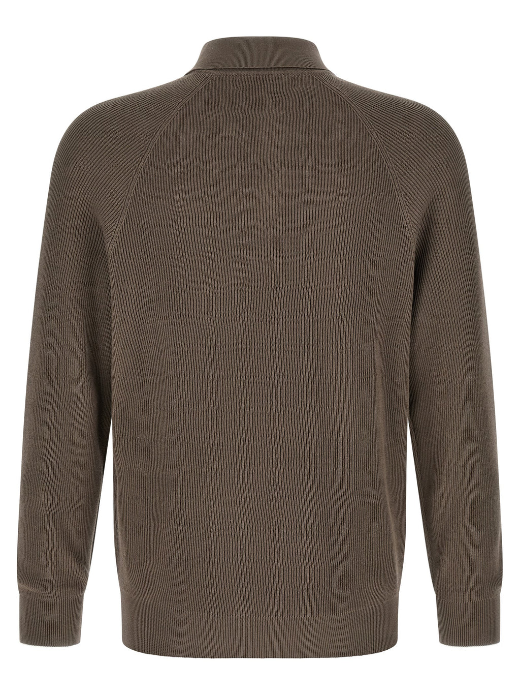 Brown Cotton Polo Shirt