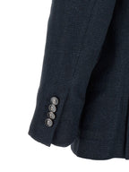 Blue Silk Two-Piece Suit