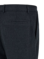 Blue Silk Two-Piece Suit
