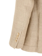 Beige Silk Two-Piece Suit