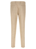 Beige Silk Two-Piece Suit