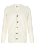 White Cotton Cardigan