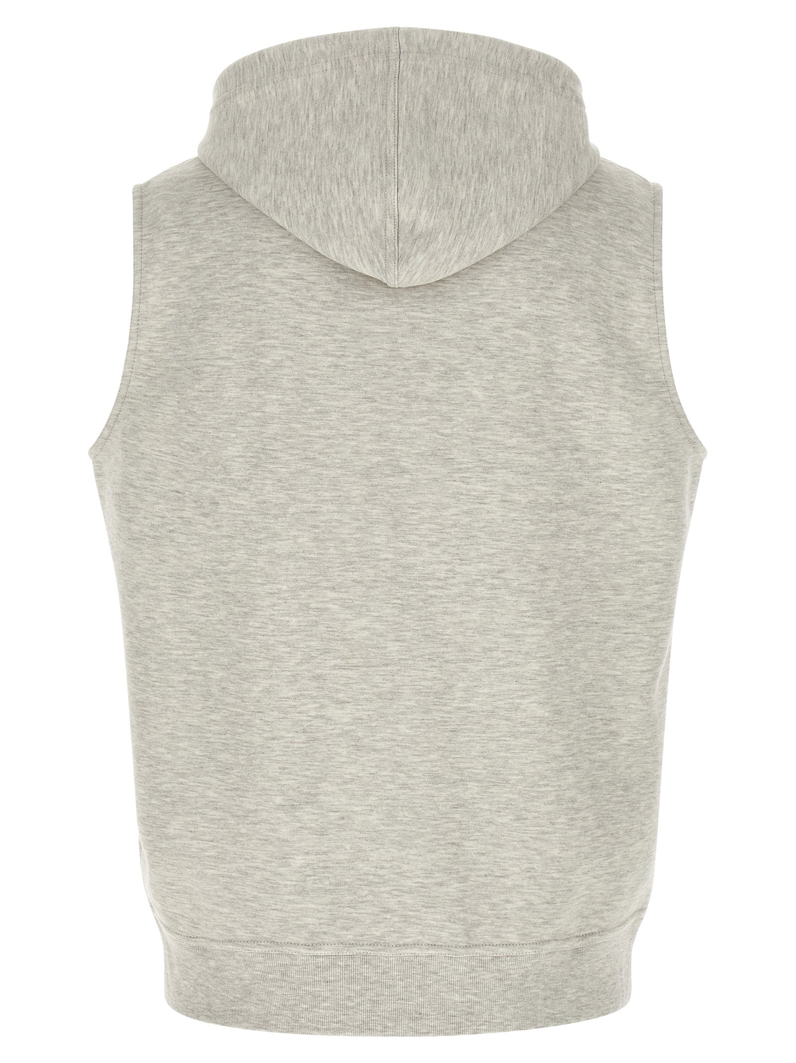 Gray Cotton Sleeveless Jacket