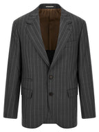Gray Virgin Wool Blazer