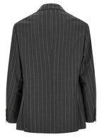 Gray Virgin Wool Blazer