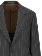 Gray Virgin Wool Blazer