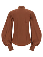 Brown Cotton Blouse