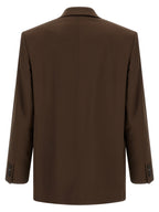 Brown Silk Blazer