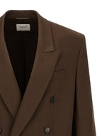 Brown Silk Blazer