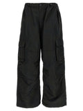Black Nylon Cargo Pants