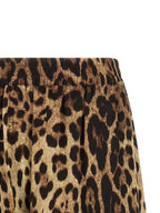 Brown Silk Bermuda Shorts