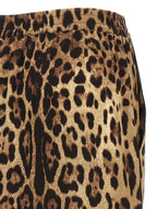 Brown Silk Bermuda Shorts