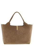 Beige Calfskin Tote Bag