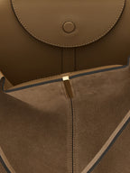 Beige Calfskin Tote Bag