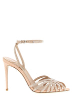Multicolor Goatskin Stiletto Heel Sandals
