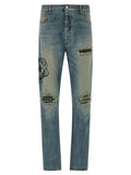Blue Cotton Relaxed Fit Jeans