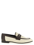 Beige Polyamide Slip-On Loafers