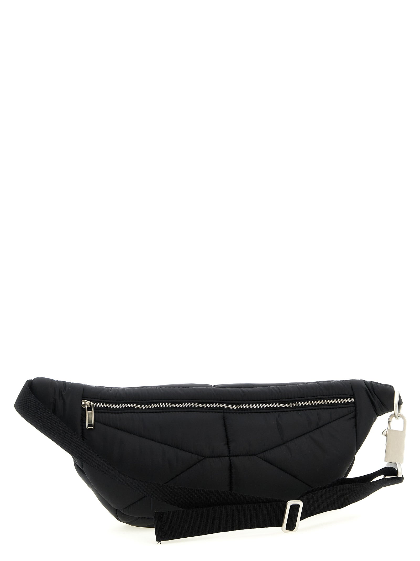 Black Polyester Crossbody Bag