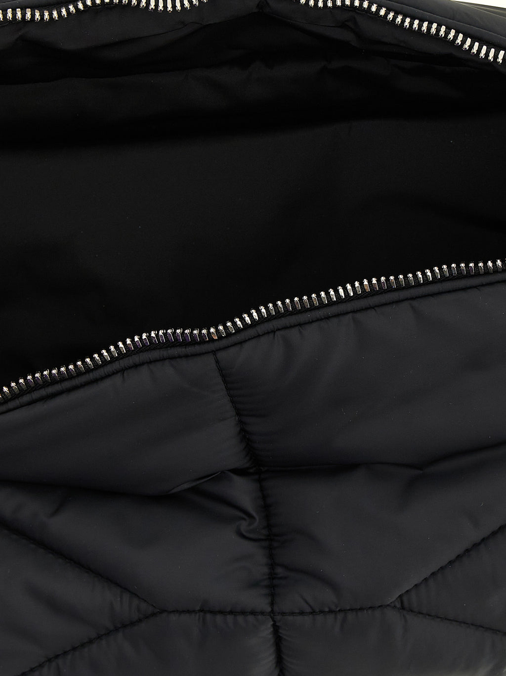 Black Polyester Crossbody Bag