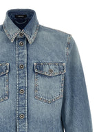 Blue Cotton Blouse