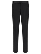 Black Virgin Wool Two-Piece Suit