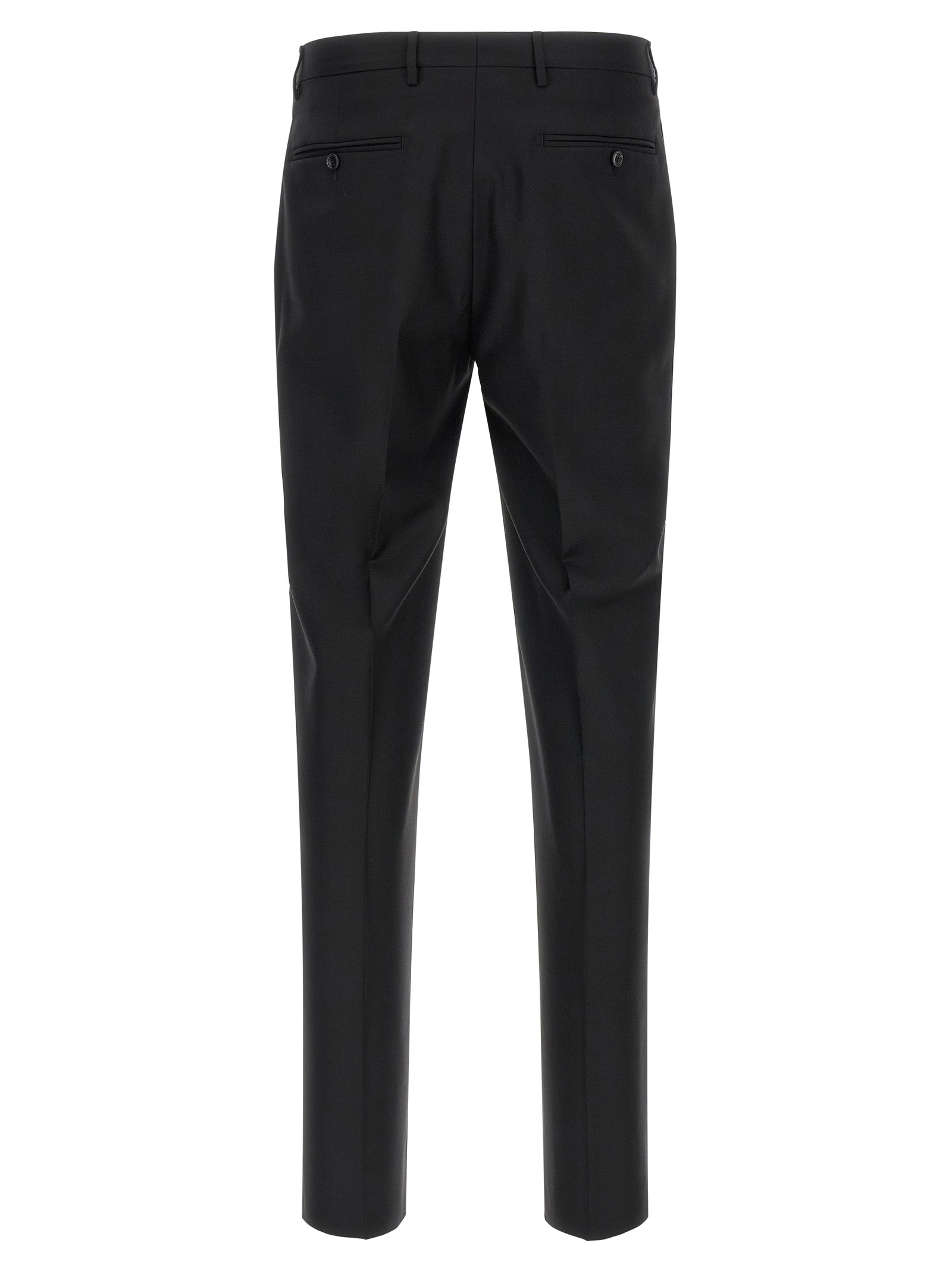 Black Virgin Wool Two-Piece Suit