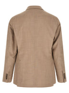 Beige Virgin Wool Two-Piece Suit