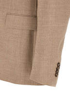 Beige Virgin Wool Two-Piece Suit