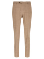 Beige Virgin Wool Two-Piece Suit