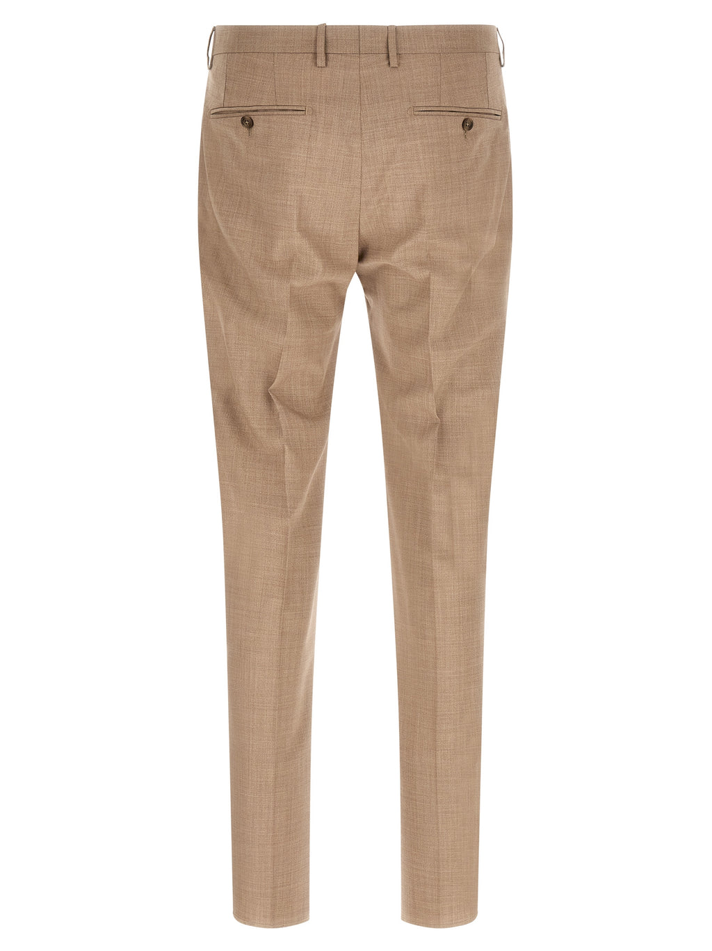 Beige Virgin Wool Two-Piece Suit