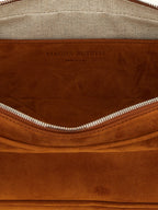 Brown Calfskin Shoulder Bag