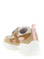 Beige Calfskin Athletic Sneakers