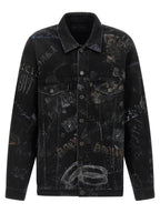 Black Cotton Denim Jacket