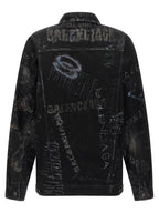 Black Cotton Denim Jacket