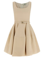 Multicolor Wool Short Dress