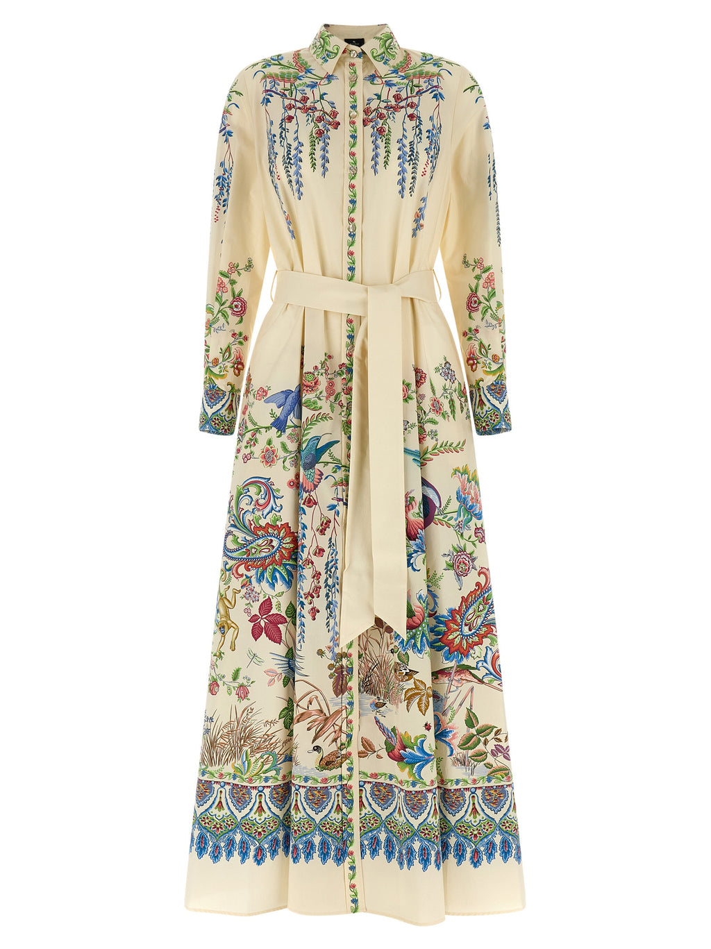 Multicolor Cotton Long Dress
