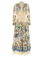 Multicolor Cotton Long Dress