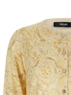 Bicolor Silk Cardigan