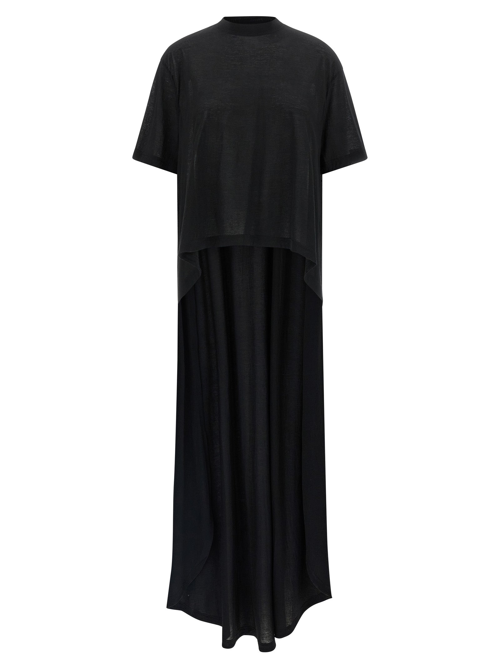 Black Cotton Casual Dress