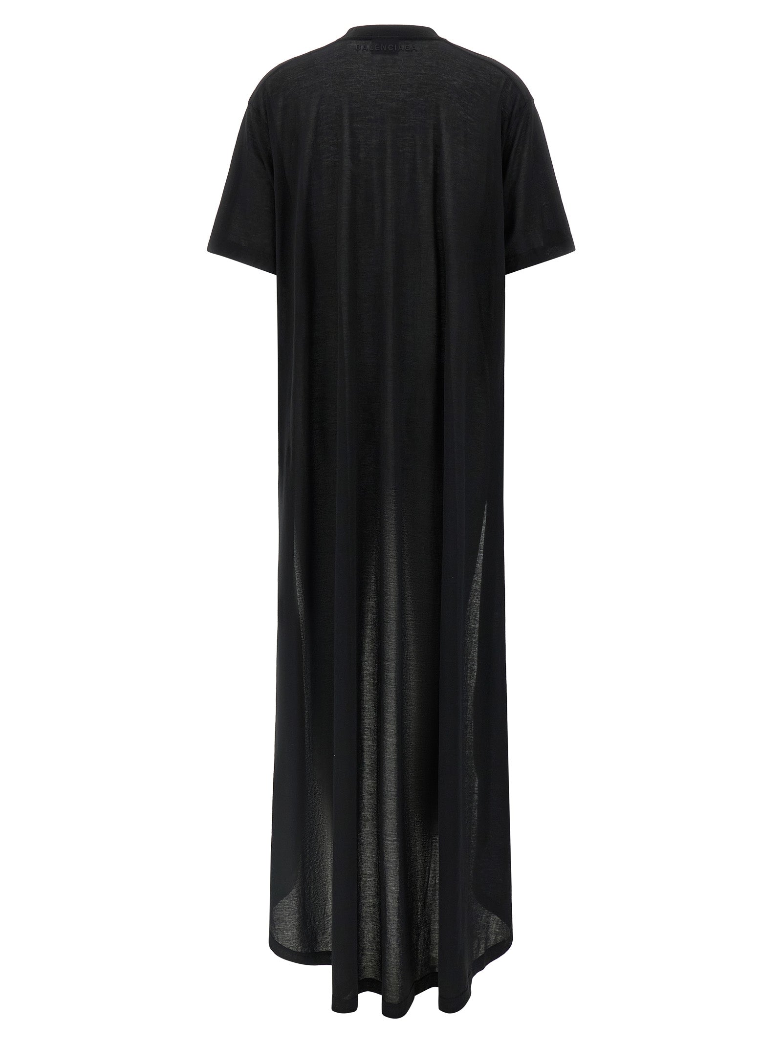 Black Cotton Casual Dress