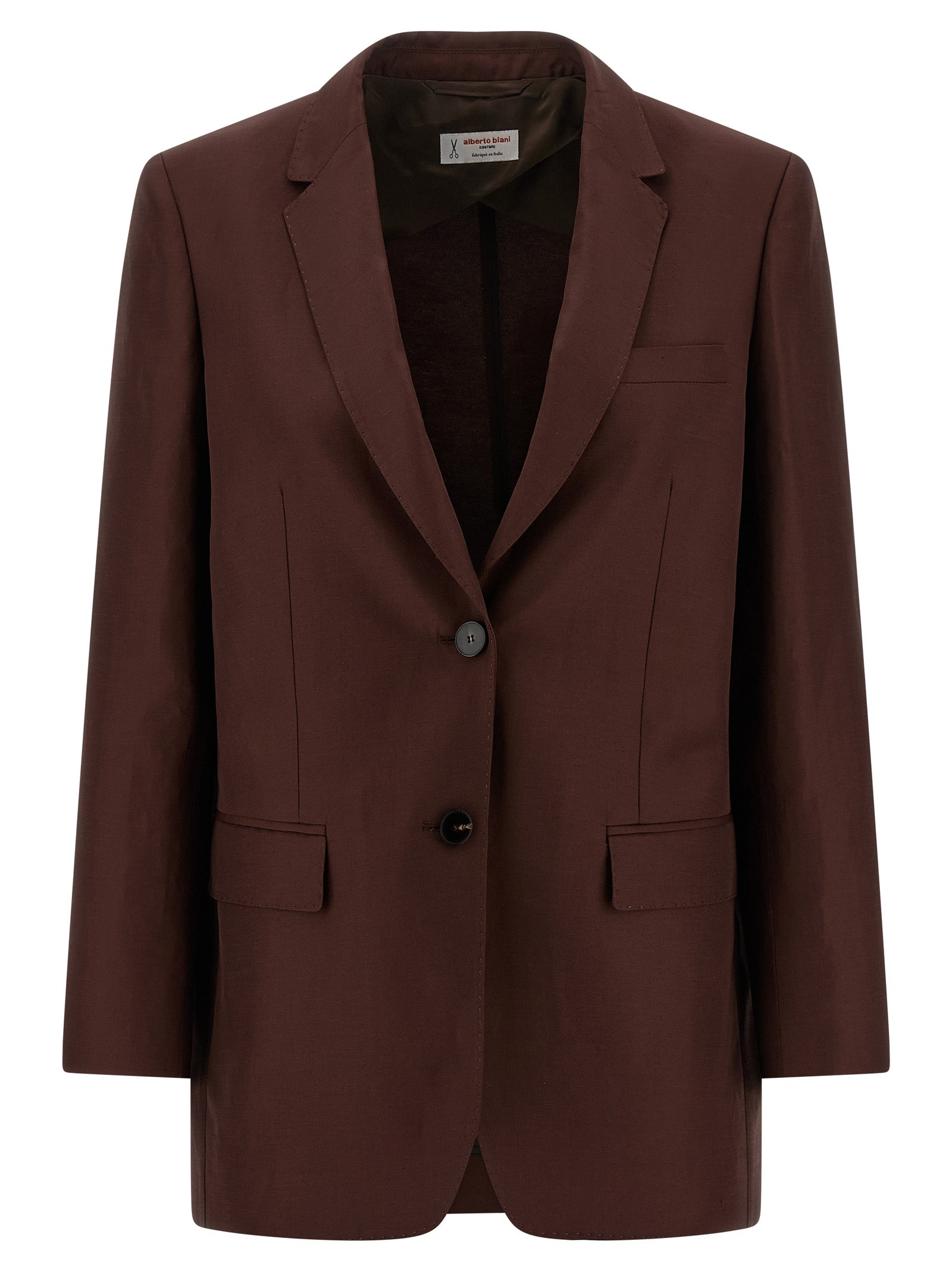 Brown Viscose Blazer