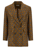 Brown Silk Blazer