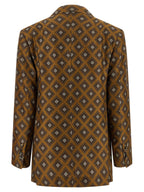 Brown Silk Blazer