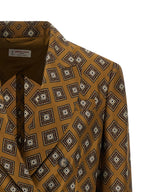 Brown Silk Blazer
