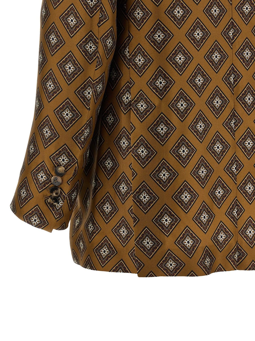 Brown Silk Blazer