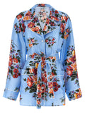 Blue Silk Blouse