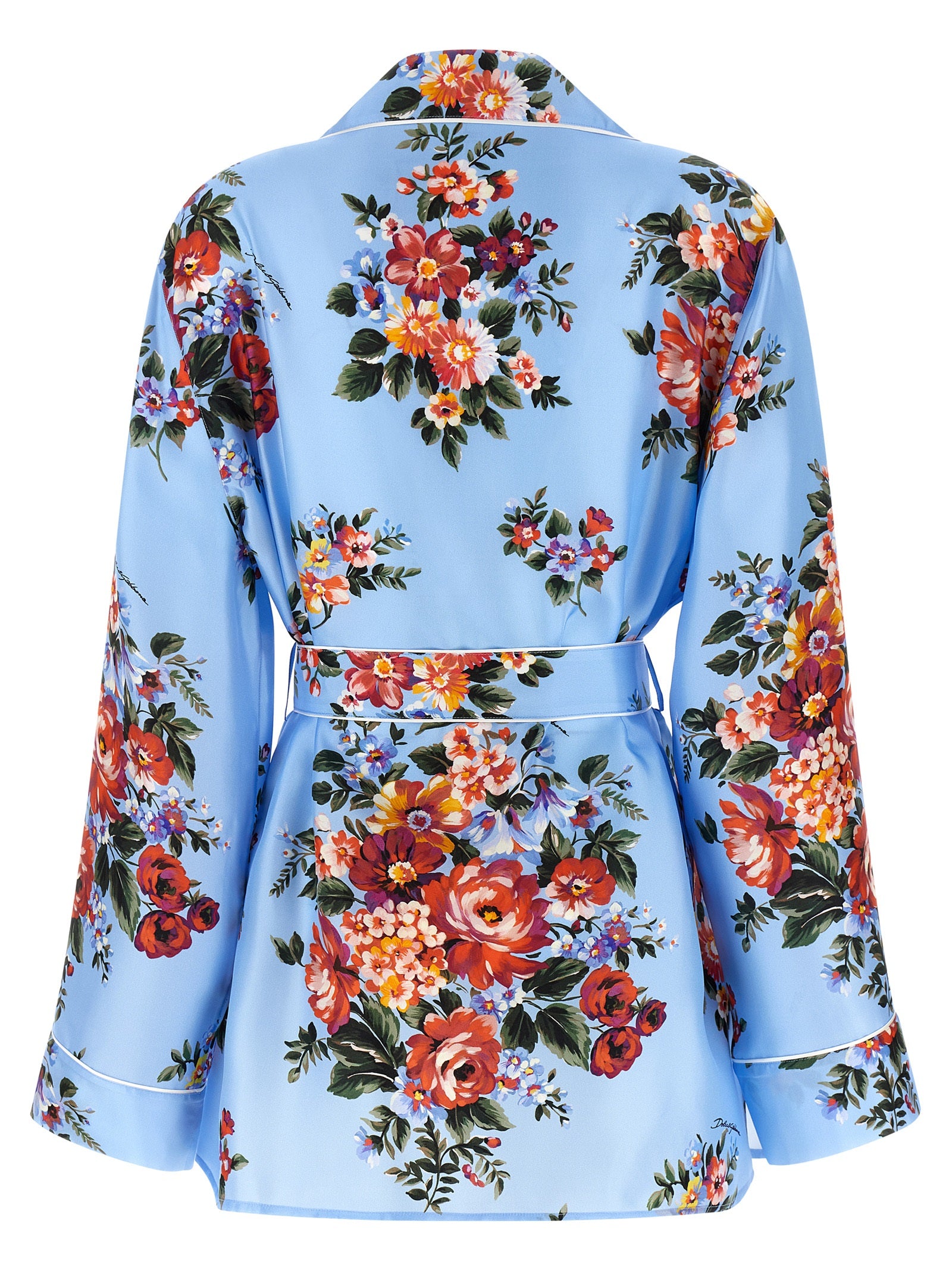 Blue Silk Blouse