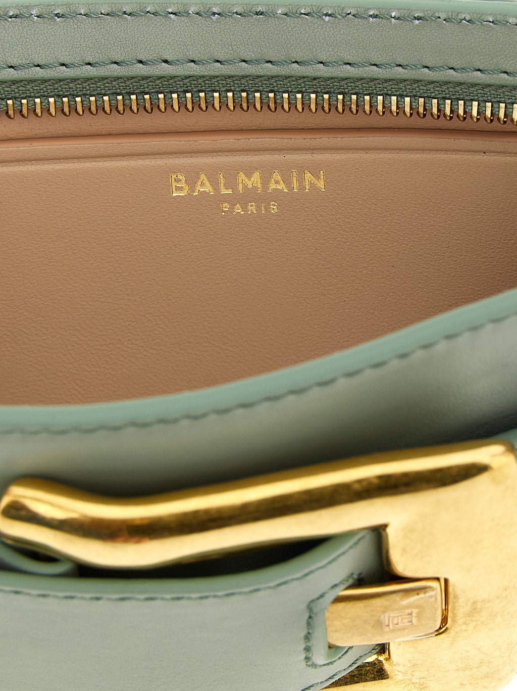 Bicolor Calfskin Clutch Bag